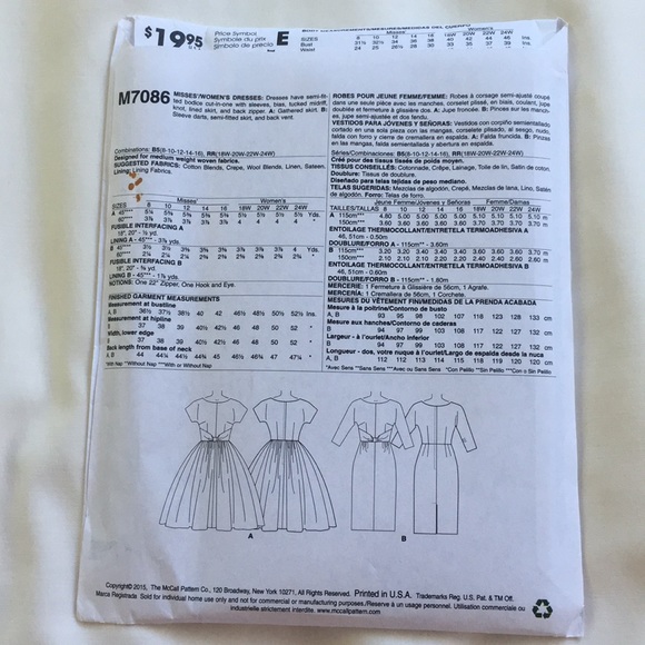 McCall’s Sewing Pattern - Picture 2 of 2